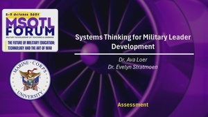 Systems Thinking for Military Leader Development
