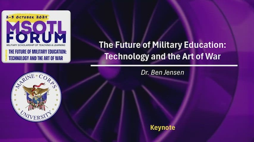 DVIDS - Video - The Future of Military Education - Technology and the Art of War (Keynote)