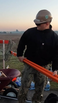 Civil engineers participate in expeditionary airfield damage repair training at Morón AB
