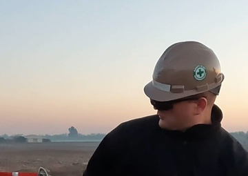 Civil engineers participate in expeditionary airfield damage repair training at Morón AB