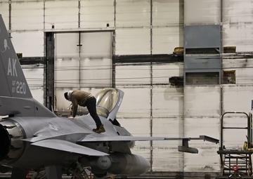 18th FIS's F-16s soar during Operation NOBLE DEFENDER