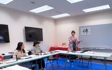 Professional calligrapher teaches Camp Zama community members art of Japanese writing