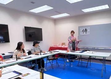 Professional calligrapher teaches Camp Zama community members art of Japanese writing