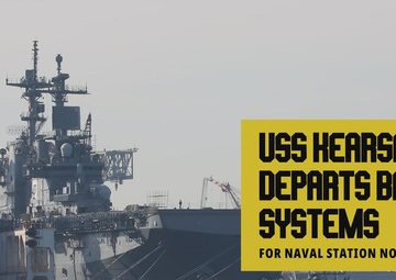 USS KEARSARGE RETURNS TO NAVAL STATION NORFOLK