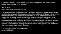 41st Field Artillery Brigade conducts arctic cold water survival training during Joint Viking 25 in Norway