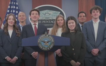 Princeton students thank Secretary Hegseth during Pentagon tour