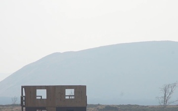 3-25 AVN Soldiers shoot M249 machine guns from LMTVs at Pohakuloa Training Area