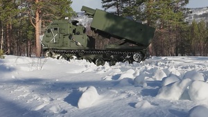 MLRS battalion conducts training with M270A2 launchers during exercise in Norway