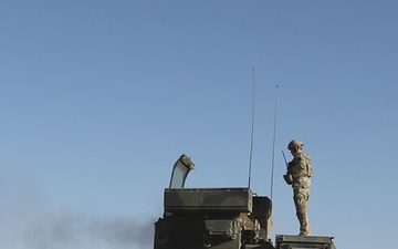 Precision in Action: U.S. Army Avenger System Fires .50-Caliber Machine Gun at Al-Tanf Garrison