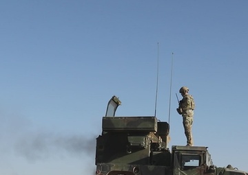 Precision in Action: U.S. Army Avenger System Fires .50-Caliber Machine Gun at Al-Tanf Garrison