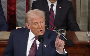 President Donald J. Trump addresses a joint session of Congress