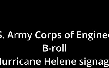 Hurrican Helene Response signage