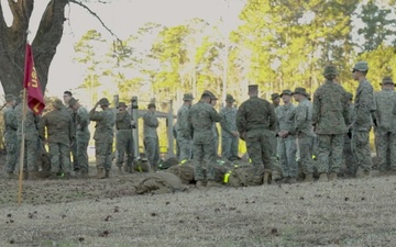 H&amp;S Battalion, SOI-E conducts hike at Camp Geiger (B-Roll)