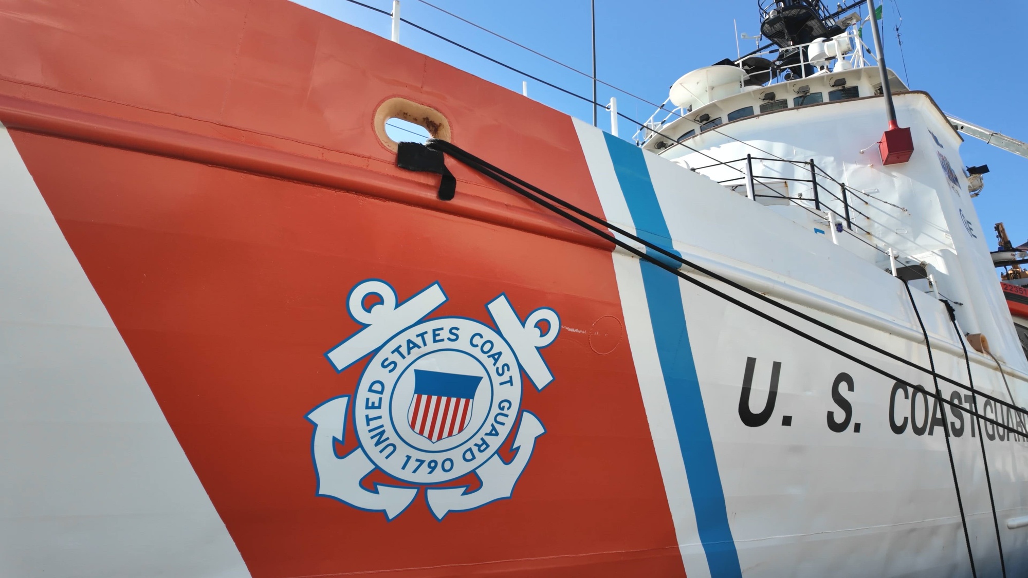 Crew members from USCGC Valiant (WMEC 621) offloads approximately $141 million worth of narcotics at Base Miami Beach, Mar. 6, 2025. The offload was a result of six interdictions of suspected drug smugglers in the international waters of the Caribbean. (U.S. Coast Guard video by Petty Officer 2nd Class Eric Rodriguez)