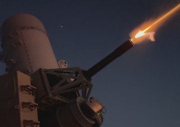 Phalanx Weapon System Conducts Pre-Action Calibration Firing Exercise at Al-Tanf Garrison