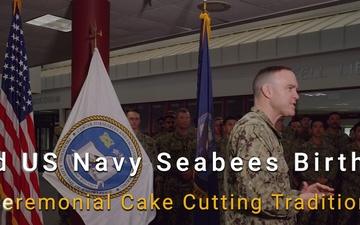 83rd Seabees Birthday Cake Cutting Celebration