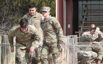 451st ESC takes on obstacle and teamwork courses