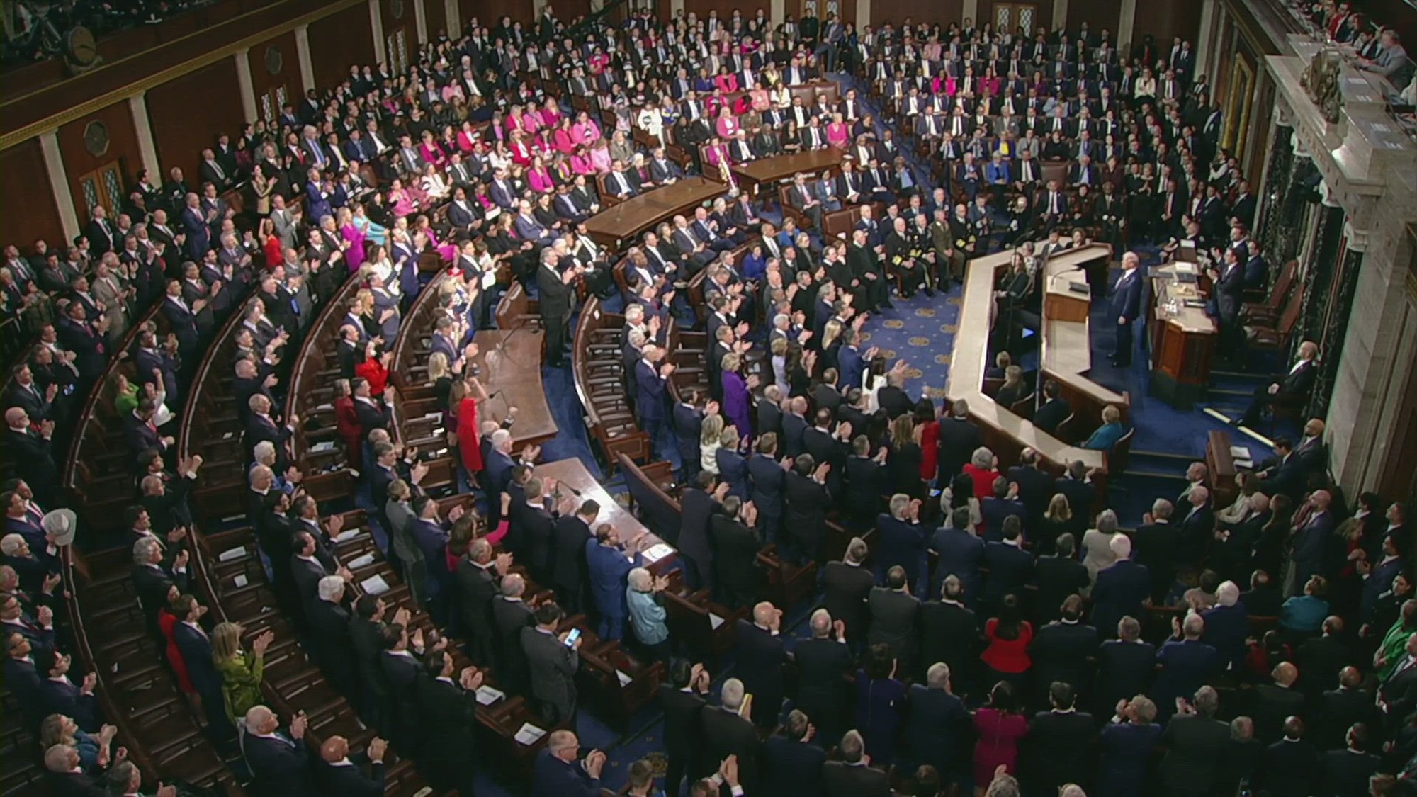 President Donald J. Trump addresses a joint session of Congress.