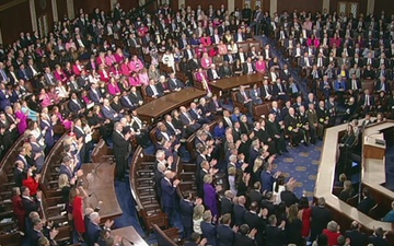 President Trump addresses a joint session of Congress