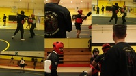 207th Military Intelligence Brigade - Theatre practice combatives with Pugil Sticks