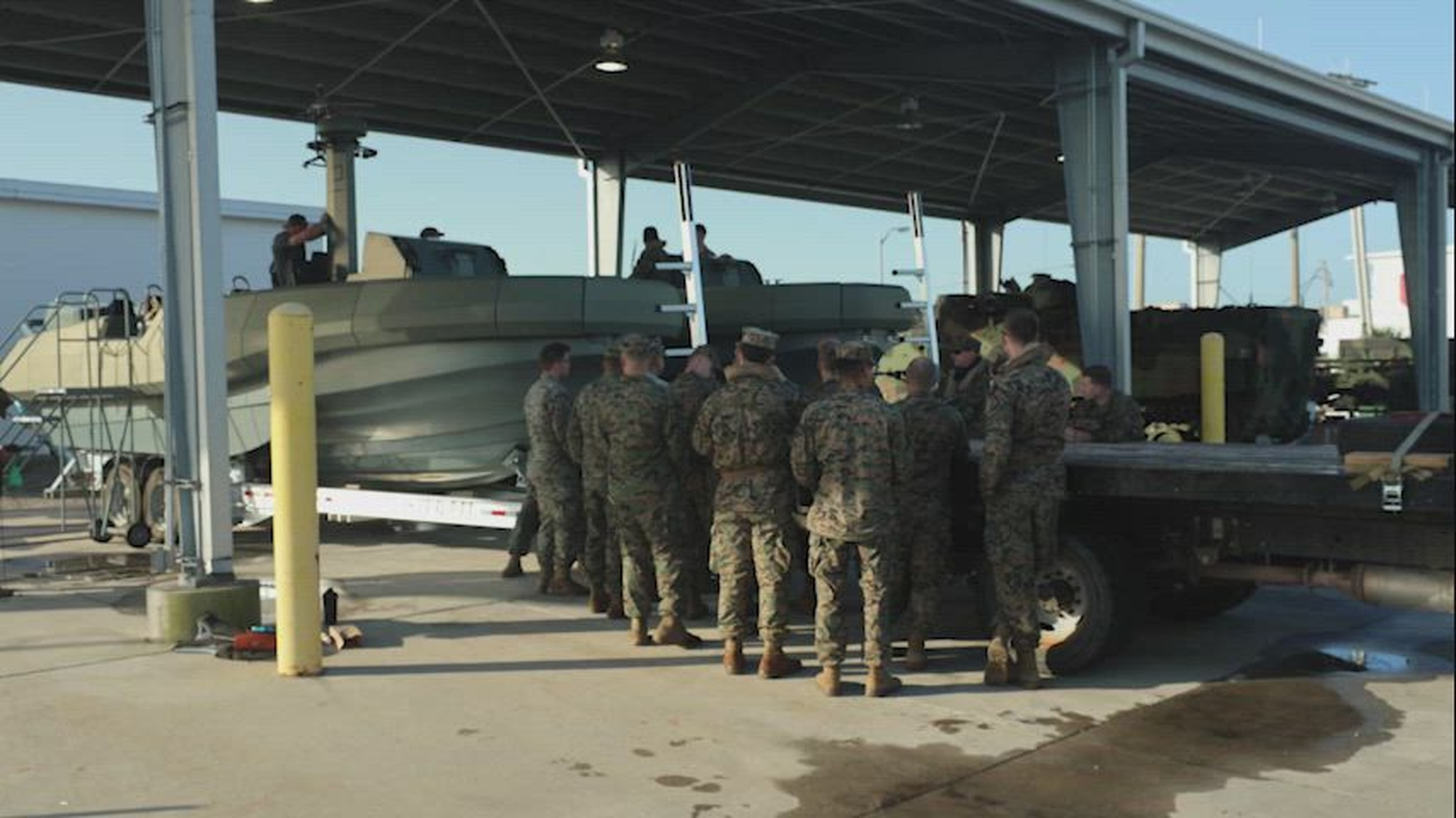 U.S. Marines are taught maneuvering techniques in a Multi Mission Reconnaissance Craft-A littoral craft during training at the U.S. Marine Corps Reserve Center, 4th Assault Amphibian Battalion in Tampa, Florida, March 4-7, 2025. The MMRC-A will allow Marines with 4th AABN, 4th Marine Division, to develop operational small craft expertise and proficiency to execute their mission to support the Marine Corps Total Force. (U.S. Marine Corps video by Cpl. Isaiah W. Smith)