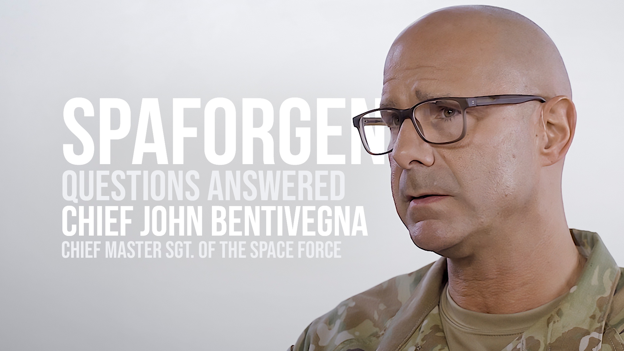 Chief Master Sergeant of the Space Force John Bentivegna answers Guardian's questions about the SPAFORGEN cycle.