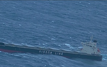 USCG Air Station Elizabeth City Medevac off the Sakizaya Queen B-Roll