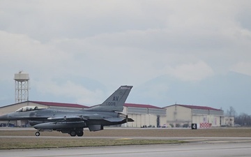 F-16 Arrival BROLL Exercise Fighting Wyvern 25-01