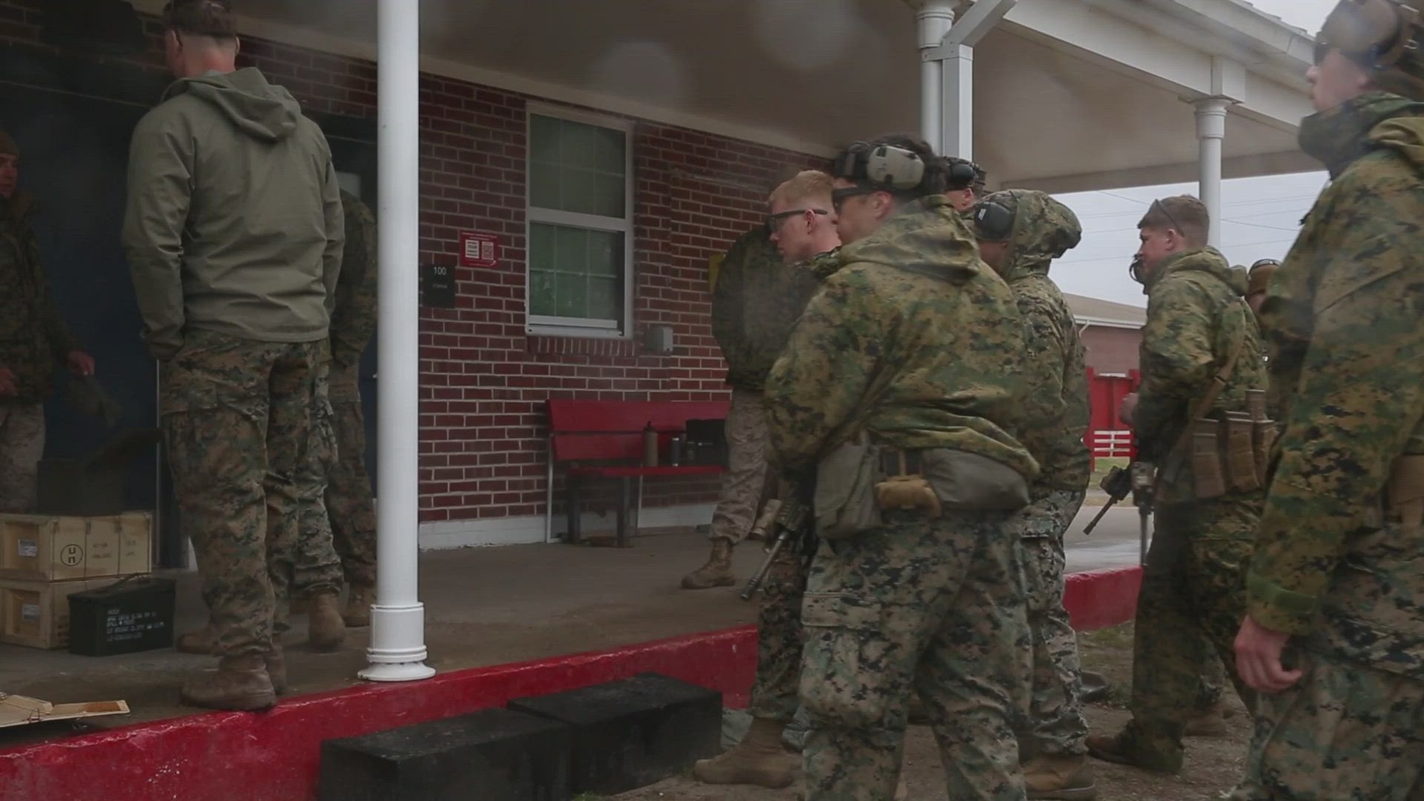 U.S. Marines participate in the 2025 Marine Corps Marksmanship Competition-East at Stone Bay on Marine Corps Base Camp Lejeune, North Carolina, March 10, 2025. Marines from east of the Mississippi are invited to the annual competition to enhance their combat effectiveness by employing advanced training tactics during both day and night operations. (U.S. Marine Corps video by Lance Cpl. Devaraja Renshaw)