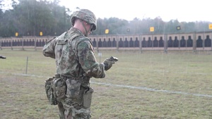 2025 U.S. Army Small Arms Championships - Pistol Range in the Rain B-Roll