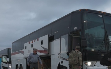 4th Infantry Division Soldier arrive at Davis-Monthan Air Force Base