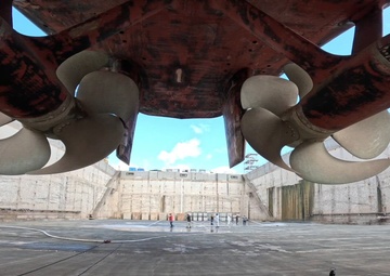 USS Hopper Completes Drydock Period at Pearl Harbor Naval Shipyard