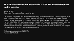 MLRS battalion conducts M270A2 live fire exercise in Norway