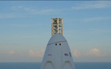 Air Force Astronaut Delivers Remarks Before Piloting NASA’s Crew-10 Mission