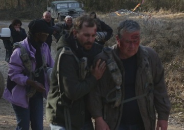 Allied Spirit 25 B-Roll from Displaced Civilians Seeking Aid