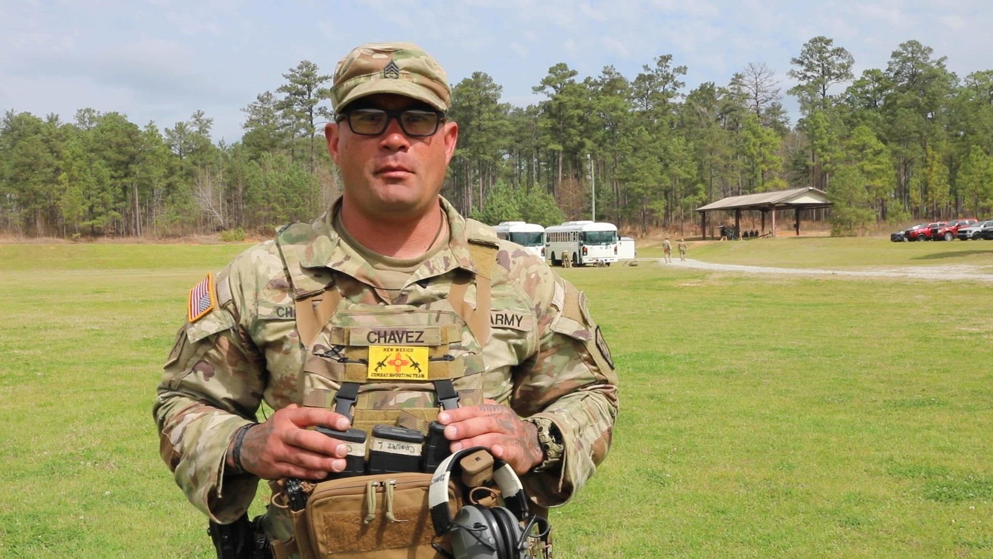 Interview with New Mexico National Guard Staff Sgt. Edward Chavez about the 2025 U.S. Army Small Arms Championships at Fort Benning, Georgia. Details can be found at https://www.dvidshub.net/news/493053/winners-announced-2025-us-army-small-arms-championships.