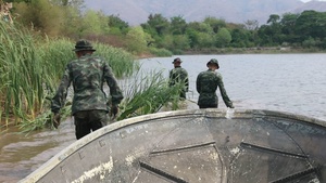 US Army Combat Engineers Conduct Wet Gap Crossing Training during Hanuman Guardian 2025
