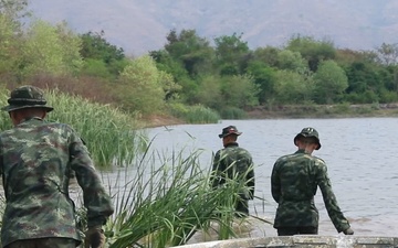 US Army Combat Engineers Conduct Wet Gap Crossing Training during Hanuman Guardian 2025