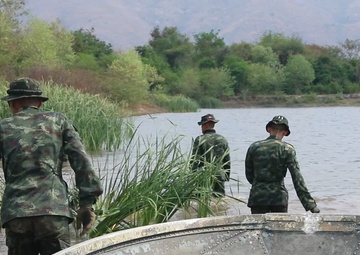 US Army Combat Engineers Conduct Wet Gap Crossing Training during Hanuman Guardian 2025