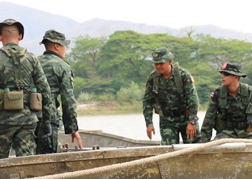 US Army and Royal Thai Army Conduct Combined Wet Gap Crossing Training during Hanuman Guardian 2025