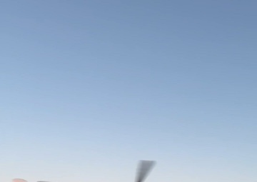 UH-72 Lakota Helicopter Hovers and Takes Off