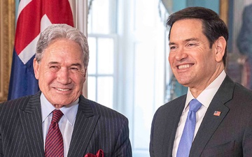 Secretary Rubio meets with New Zealand Deputy Prime Minister and Foreign Minister Winston Peters