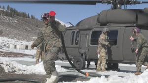 MTX 2-25 CLB-6 Refuels UH-60 Black Hawk Helicopter
