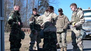 Decontamination site at Silver Flag
