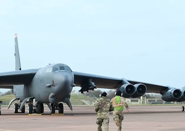 Crew chiefs perform pre-flight checks during BTF 25-2