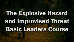 U.S. Marines Attend Explosive Hazard and Improvised Threat Basic Leaders Course