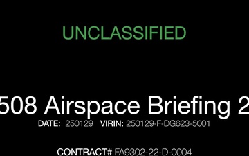 R-2508 Airspace Users Briefing