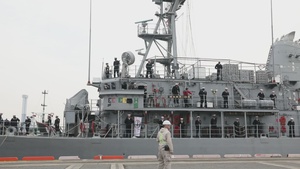 USS Warrior Arrives in Kobe, Japan