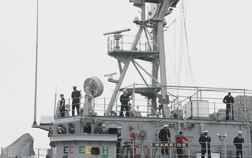 USS Warrior Arrives in Kobe, Japan