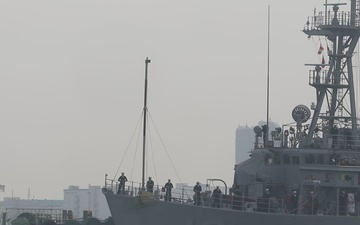 USS Warrior Arrives in Kobe, Japan